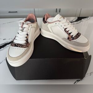 Roberto Cavalli Python Leather Sneakers NIB EU 37 US 7 $490 MSRP